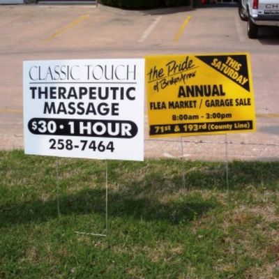ODM Corrugated Plastic Yard Sign Dekorasi Coroplast 5mm Corflute Sign