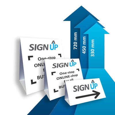 PP Roster Sign Corrugated Plastic Sign Waterproof Corflute Disesuaikan