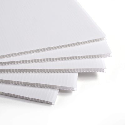 Polypropylene Corflute Sheet Corrugated Plastic Sheet Customized Recycled Rigid
