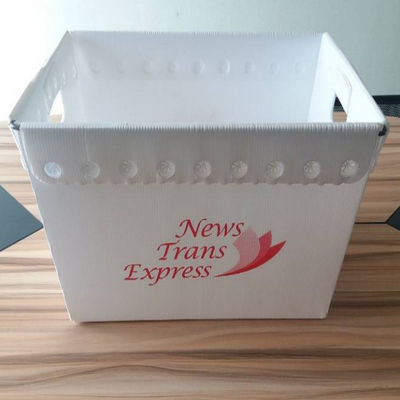 4.5mm 5.5mm Kotak Kemasan Plastik Bergelombang Ikan PP Tempat Sampah Bergelombang