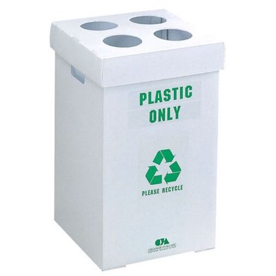 Kotak Plastik Bergelombang Hitam yang Dapat Digunakan Kembali Tempat Sampah Coroplast Perputaran Polypropylene