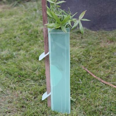 Green PP Hollow Corflute Tree Guard Tempat Penampungan Pohon Biodegradable