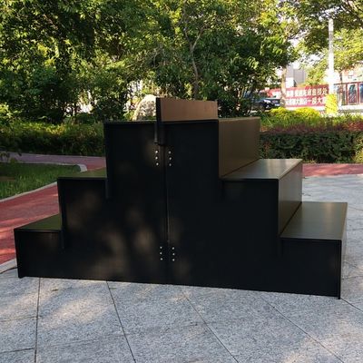 Tampilan Bunga Segar Corflute Hitam 5mm Berdiri Untuk Taman Rumah