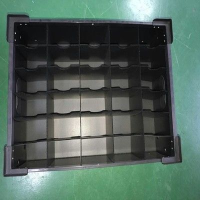 Anti Statis 3mm 4mm Kotak Kemasan Plastik Bergelombang Untuk Komponen Elektronik