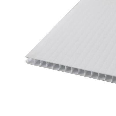 Panel Proyek 3mm White Corflute Board Waterproofing Correx Sheeting