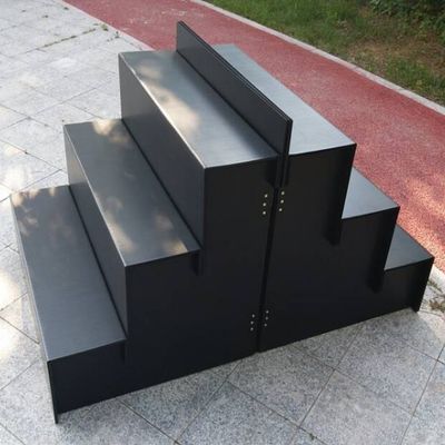 Rectangle Coroplast Flower Shop Display Stand 3 Tiers Tahan Cuaca