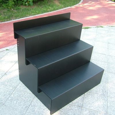 Stand Pajangan Bunga Komersial Stand Bunga Corflute 4 Tier