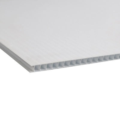 Lembaran Plastik Twinwall Bergelombang 12mm Polypropylene Blank Coroplast
