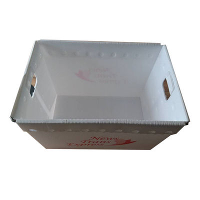 PP Postal Mail Tote Hollow Boxes Bins Kaku Disesuaikan Dengan Pegangan