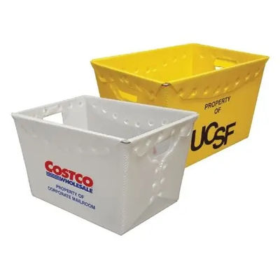 Polypropylene Corrugated Plastic Mail Tote Disesuaikan Lipat Waterproof