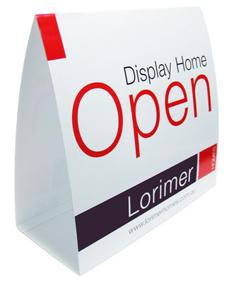 PP Corflute Roster Sign Corrugated Plastic Sign Disesuaikan Lipat