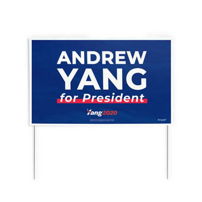 PP Corrugated Plastic Yard Corflute Sign Daur Ulang Disesuaikan Ringan